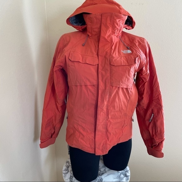 The north face hyvent Recco system orange coat M - Picture 1 of 9